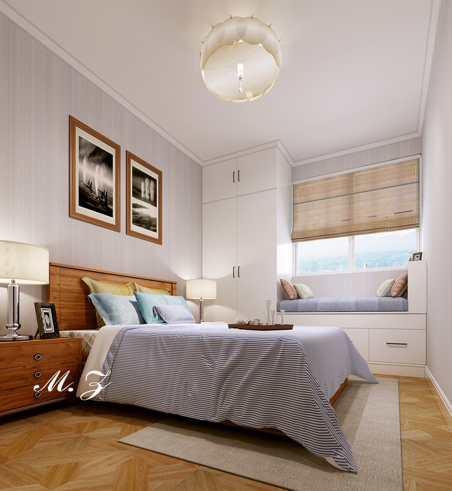 卧室图片来自合建装饰王清贤在77平的时尚简约的分享
