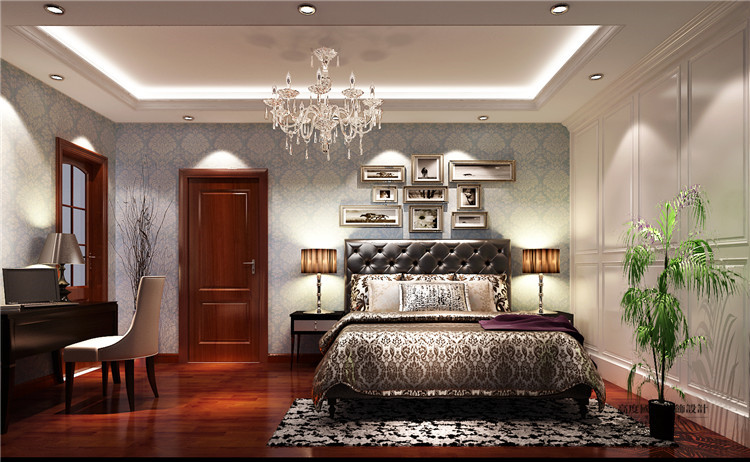 简欧 别墅 燕西台 装修设计 装修公司 卧室图片来自高度国际别墅装饰设计在燕西台别墅的分享