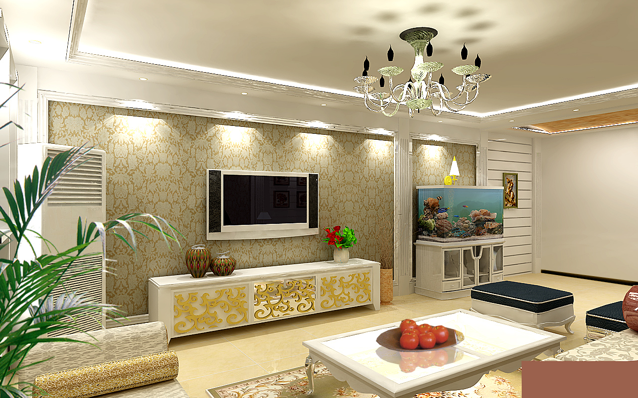 客厅图片来自今朝装饰小徐在金和家园  180平简欧风格的分享