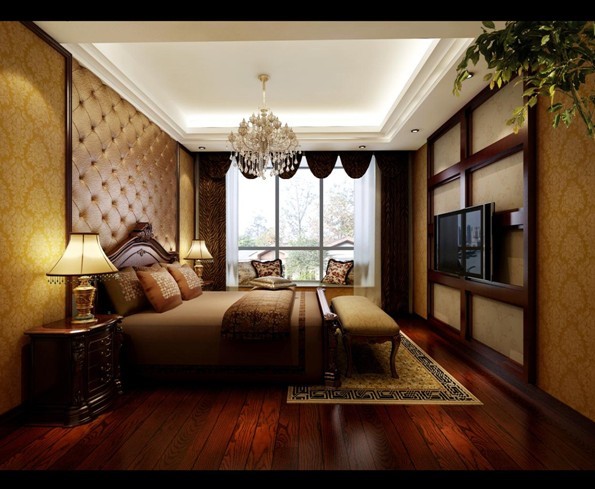 欧式 别墅 白领 80后 小资 卧室图片来自新空间新整装陈二丫在欧式温馨华丽新居的分享