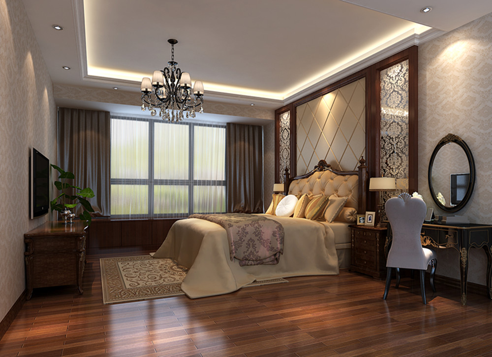 新中式 整体家居 施工现场 卧室图片来自装饰装修-18818806853在207平新中式沉稳韵味空间的分享