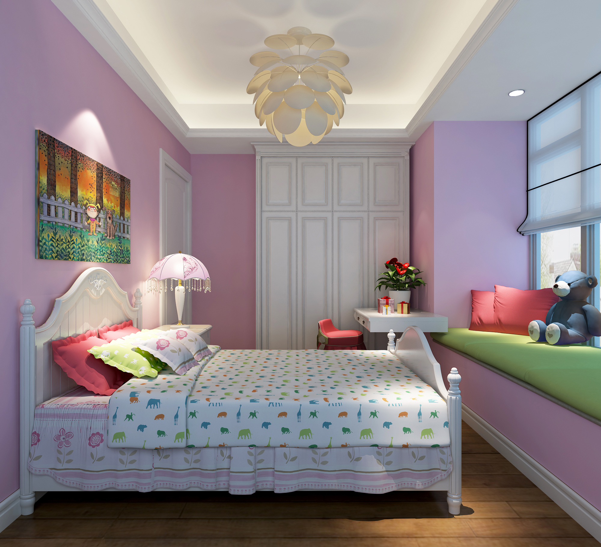 简约 欧式 三居 小资 儿童房图片来自实创装饰上海公司在三居室简欧装修效果图的分享