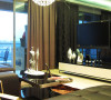 名雕装饰设计-奕翠葡萄园-三居室-现代风格客厅电视背景