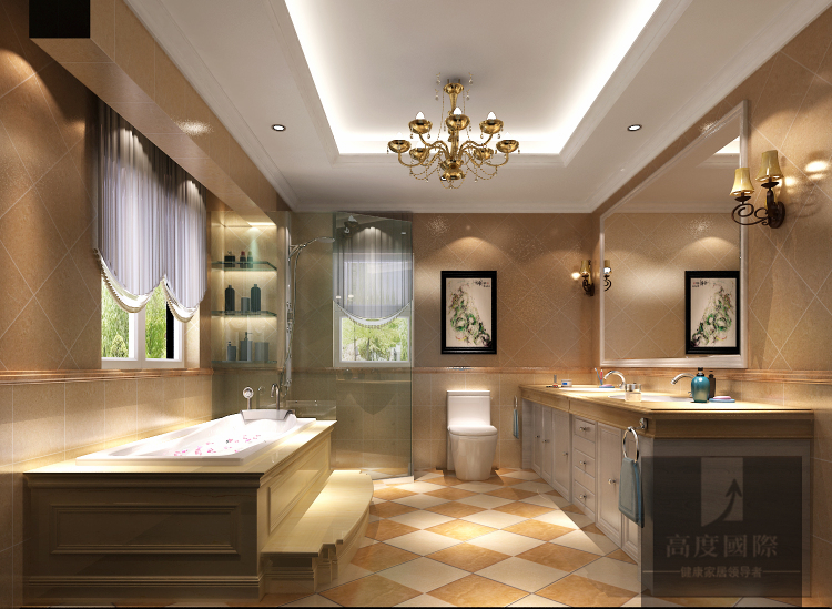 别墅 欧式 四室 卫生间图片来自高度国际装饰韩冰在天恒别墅山300欧式的分享