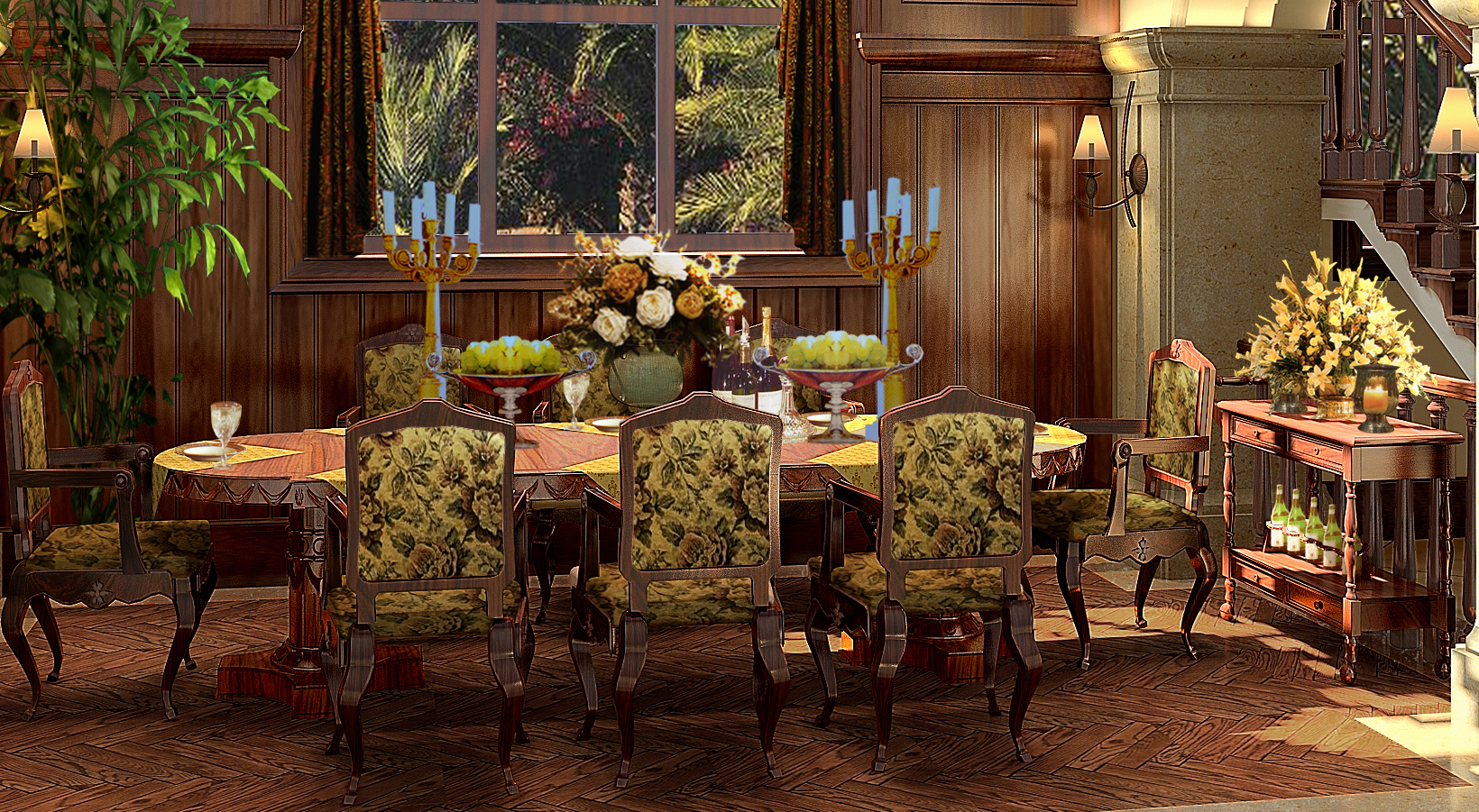 美式 复古 精致 优雅 矜贵 餐厅图片来自Cole5201314在观澜长堤别墅的分享