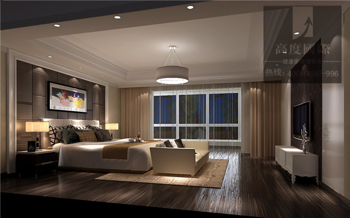 小路 高度 现代 简约 叠拼 卧室图片来自高度国际装饰设计卢旺在金隅翡丽现代叠拼的分享