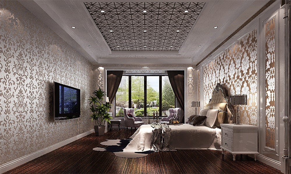 欧式 混搭 别墅 卧室图片来自高度工程装饰设计在西山壹号-聚百家之长通万户之心的分享