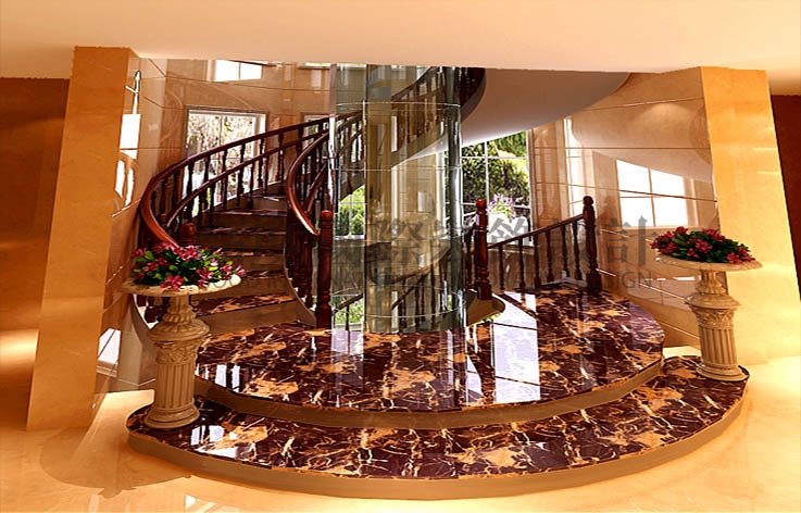湖北襄阳别 别墅 美式 500平米 高度国际 希文 楼梯图片来自高度国际装饰宋增会在湖北襄阳别墅的分享