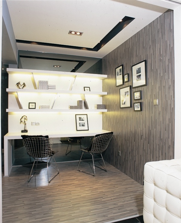 简约 现代 灰色调 金属感 小户型 书房图片来自香港古兰装饰-成都在灰色调的现代简约设计的分享