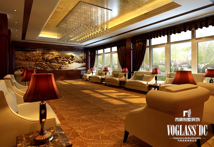 中式 餐厅 白领 客厅图片来自北京别墅装修案例在新中式风格经典赏析的分享