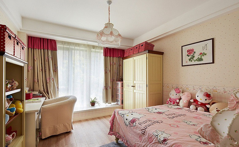 欧式 简约 卧室图片来自唯美装饰在江尚271平简约欧式风的分享