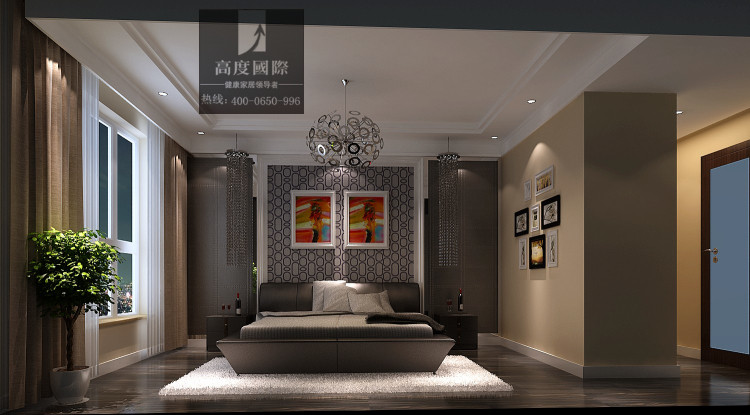 小路 高度 现代 简约 公寓 卧室图片来自高度国际装饰设计卢旺在简单温馨的现代风格的分享