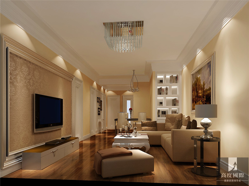 现代 三居 公寓 高度国际 白领 80后 小资 高富帅 浪漫温馨 客厅图片来自北京高度国际装饰设计在现代时尚之家的分享