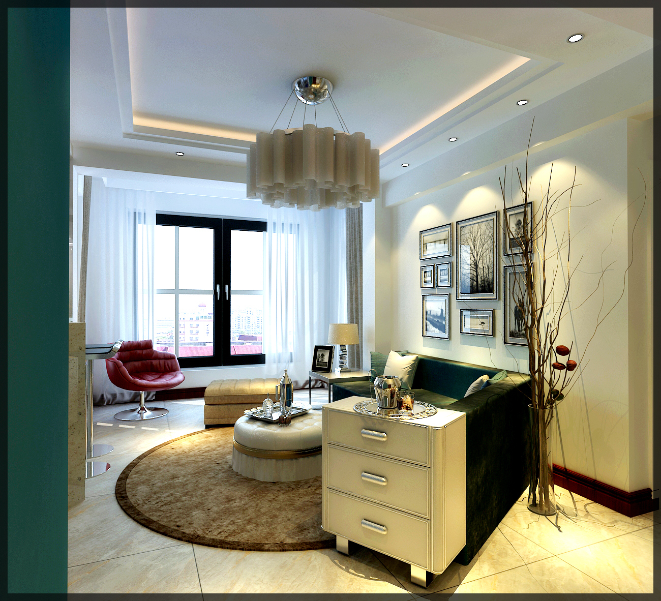 简约 80后 二居 客厅图片来自百家设计小刘在阳光100  60平的分享