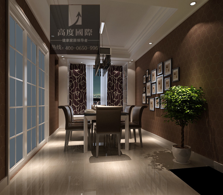 小路 高度 现代 简约 公寓 餐厅图片来自高度国际装饰设计卢旺在简单温馨的现代风格的分享