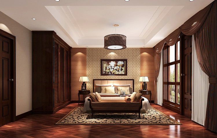 小路 高度 东南亚 四居 联排 卧室图片来自高度国际装饰设计卢旺在东南亚---联排的分享