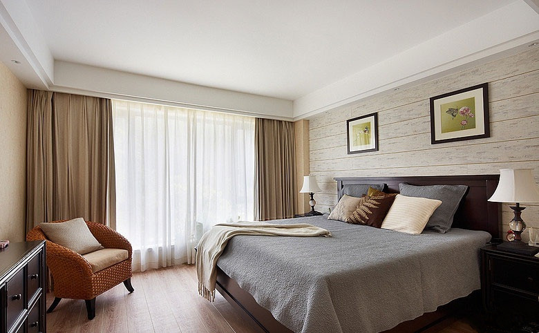 欧式 简约 卧室图片来自唯美装饰在江尚271平简约欧式风的分享
