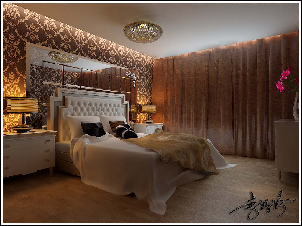 简约 二居 80后 卧室图片来自百家设计小刘在益格名邸的分享