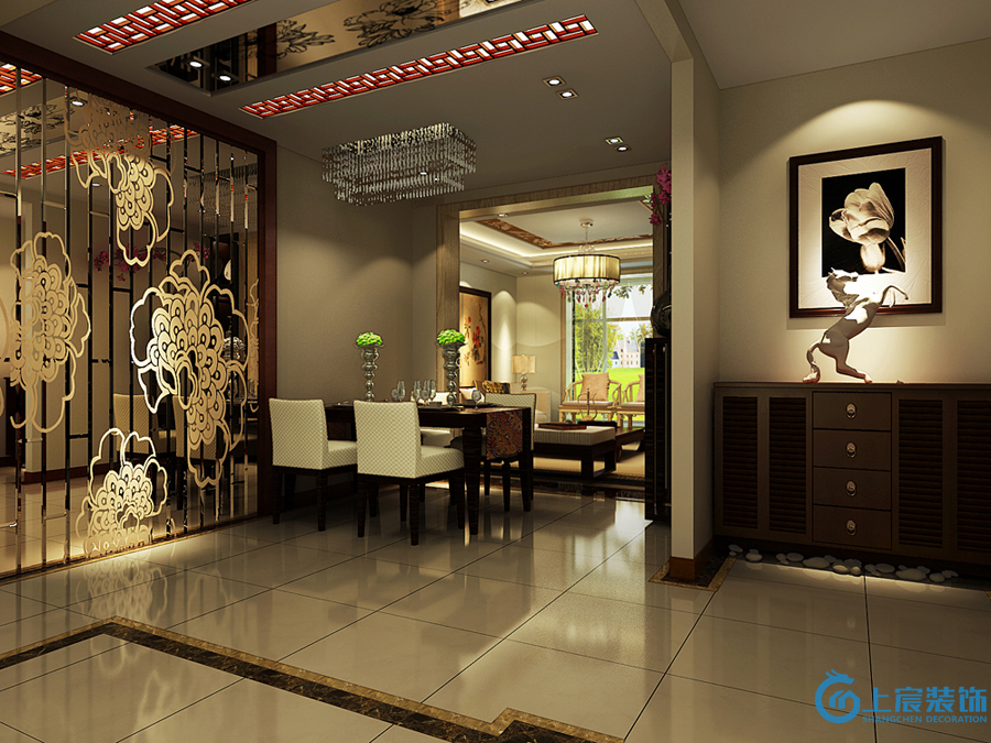 简约 三居 80后 旧房改造 小资 餐厅图片来自深圳上宸装饰设计在聚龙华府的分享