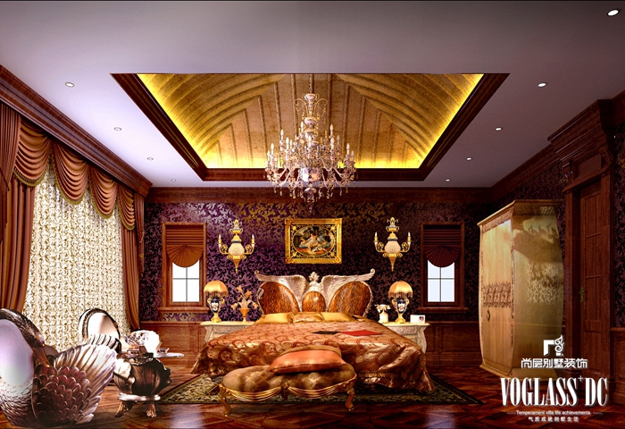 欧式 别墅 巴洛克 客厅 餐厅 厨房 卧室图片来自北京别墅装修案例在2500平巴洛克奢华到极致的分享