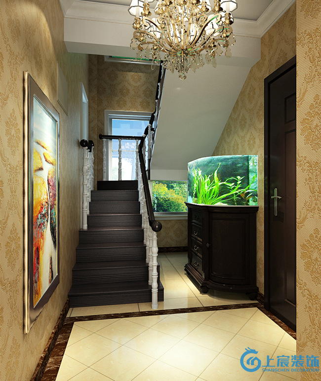 欧式 80后 小资 楼梯图片来自深圳上宸装饰设计在海境界的分享