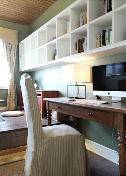 混搭 美式 优雅 舒适 简约 书房图片来自华埔装饰公司--江旭在舒适优雅混搭的家的分享