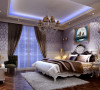 计理念：另有一番洞天的卧室在淡紫色床帘的指导下极好地分割了空间，不大的休闲区却有着完整功能。