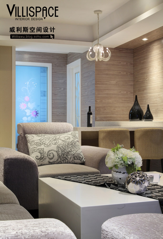 简约 客厅图片来自威利斯空间设计在常熟65平公寓实景《似水流年》的分享