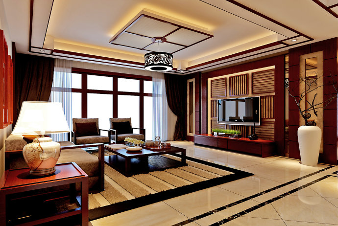 东南亚风格 番禹装修 惬意舒适 客厅装修 客厅效果 客厅图片来自广州-实创装饰在150平东南亚风格装修惬意舒适的分享