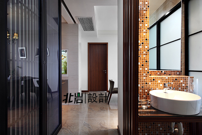 现代中式 公寓 北岩设计 卫生间图片来自北岩DESIGN在游走在规则与灵性之间的分享
