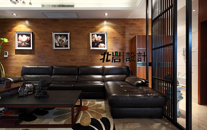 现代中式 公寓 北岩设计 客厅图片来自北岩DESIGN在游走在规则与灵性之间的分享