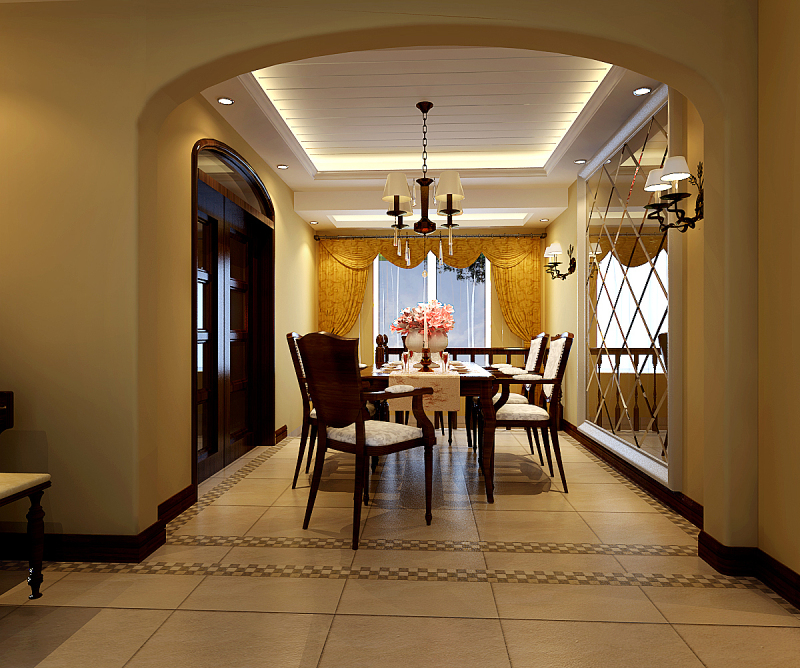 小路 高度 托斯卡纳 洋房 餐厅图片来自高度国际装饰设计卢旺在托斯卡纳式洋房的分享