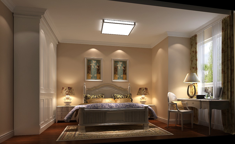 简约 现代 Loft 案例 效果图 卧室图片来自高度国际设计装饰在80㎡Loft现代简约设计案例的分享