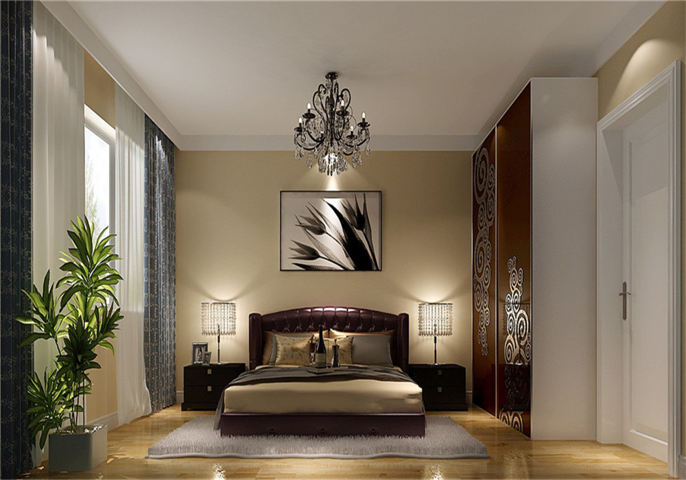 简约 小资 80后 白领 三居 卧室图片来自高度工程装饰设计在长滩壹号-小资首选的分享