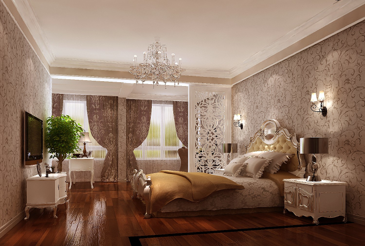 小路 高度 欧式 公寓 卧室图片来自高度国际装饰设计卢旺在欧式---顺鑫花语城的分享