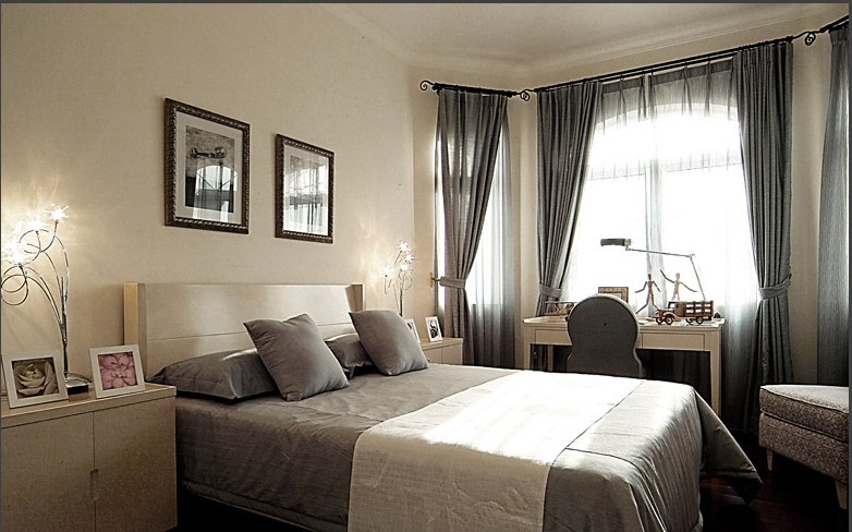 卧室图片来自北京元洲最好装修设计在高雅格调，造型朴美色彩成熟的分享