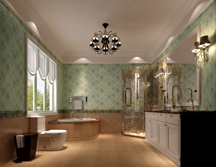 别墅 托斯卡纳 设计案例 效果图 卫生间图片来自高度国际设计装饰在托斯卡纳的情怀的分享