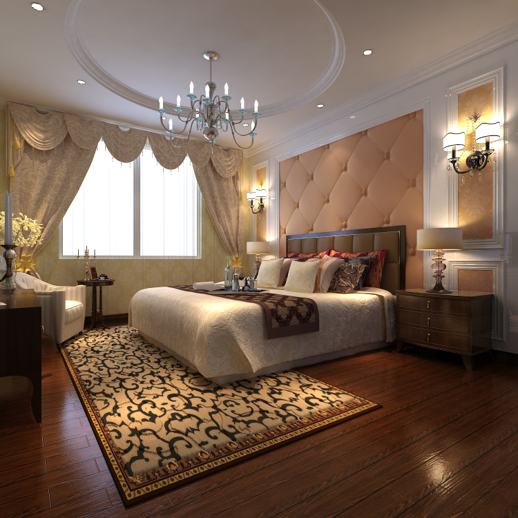 小路 高度 欧式 公寓 四居 卧室图片来自高度国际装饰设计卢旺在绿城百合欧式公寓的分享