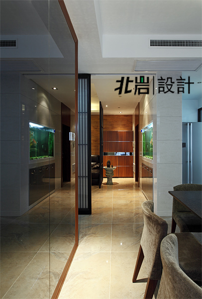 现代中式 公寓 北岩设计 餐厅图片来自北岩DESIGN在游走在规则与灵性之间的分享