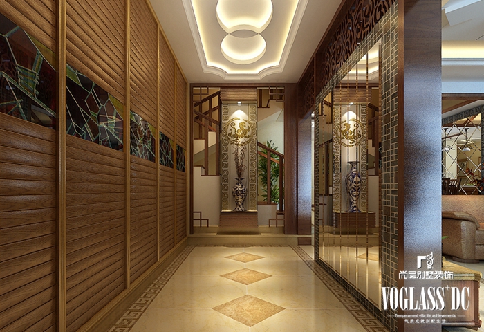 中式 别墅 客厅 卧室 餐厅 卫生间 玄关图片来自北京别墅装修案例在浓郁的宫廷气息的分享