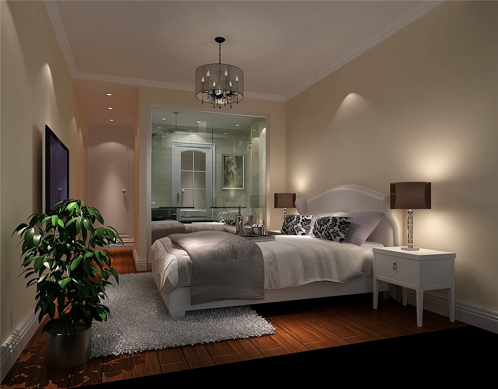 欧式 二居 80后 装修 设计效果 卧室图片来自高度国际别墅装饰设计在中粮详云的分享