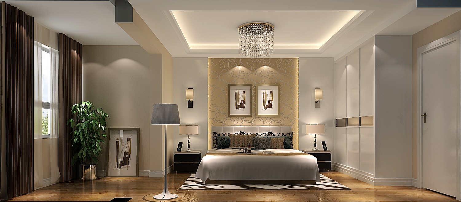 高度国际 华业东方玫 现代 公寓 卧室图片来自高度国际在华业东方玫瑰——90平米的分享