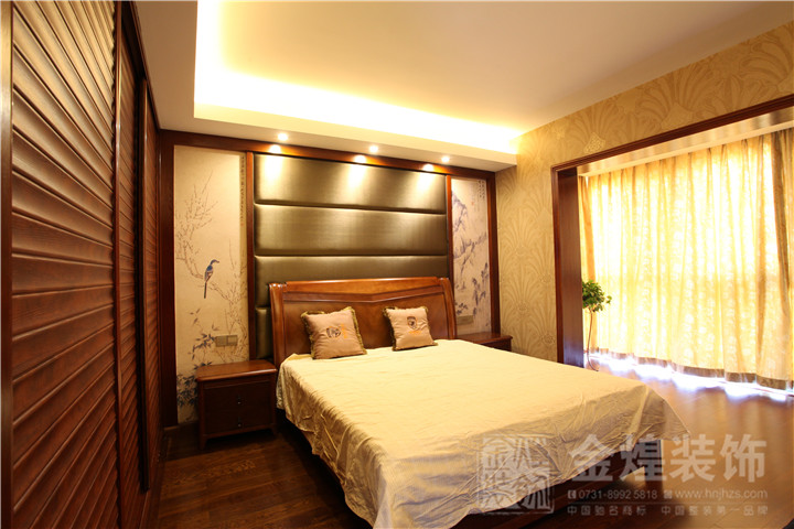 中式 卧室图片来自成都金煌装饰在端庄丰华的东方式精神境界的分享