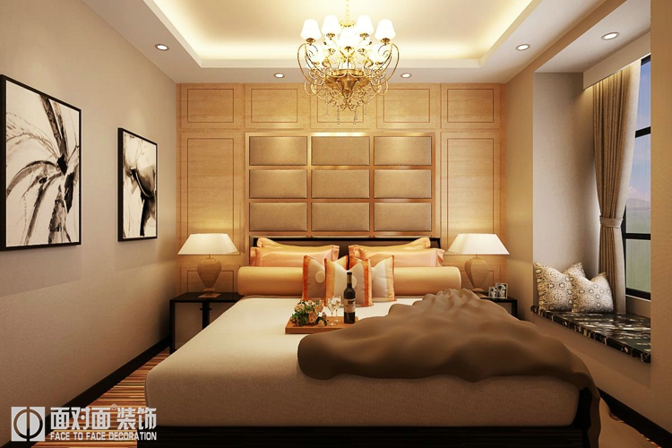 一号家居网 混搭简约 卧室图片来自武汉一号家居在鹏程帝景  混搭简约风格的分享