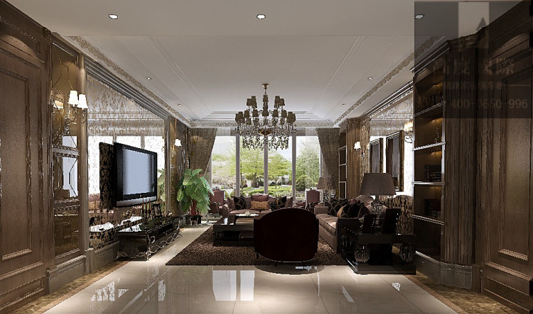 客厅图片来自高度国际装饰设计卢旺在西山壹号院 欧式277平的分享
