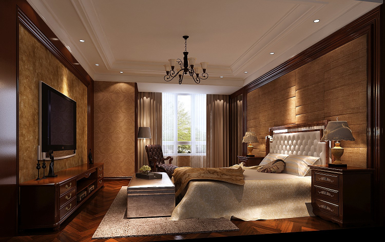 小路 高度 欧式 公寓 小资 卧室图片来自高度国际装饰设计卢旺在御翠尚府  190平欧式公寓的分享
