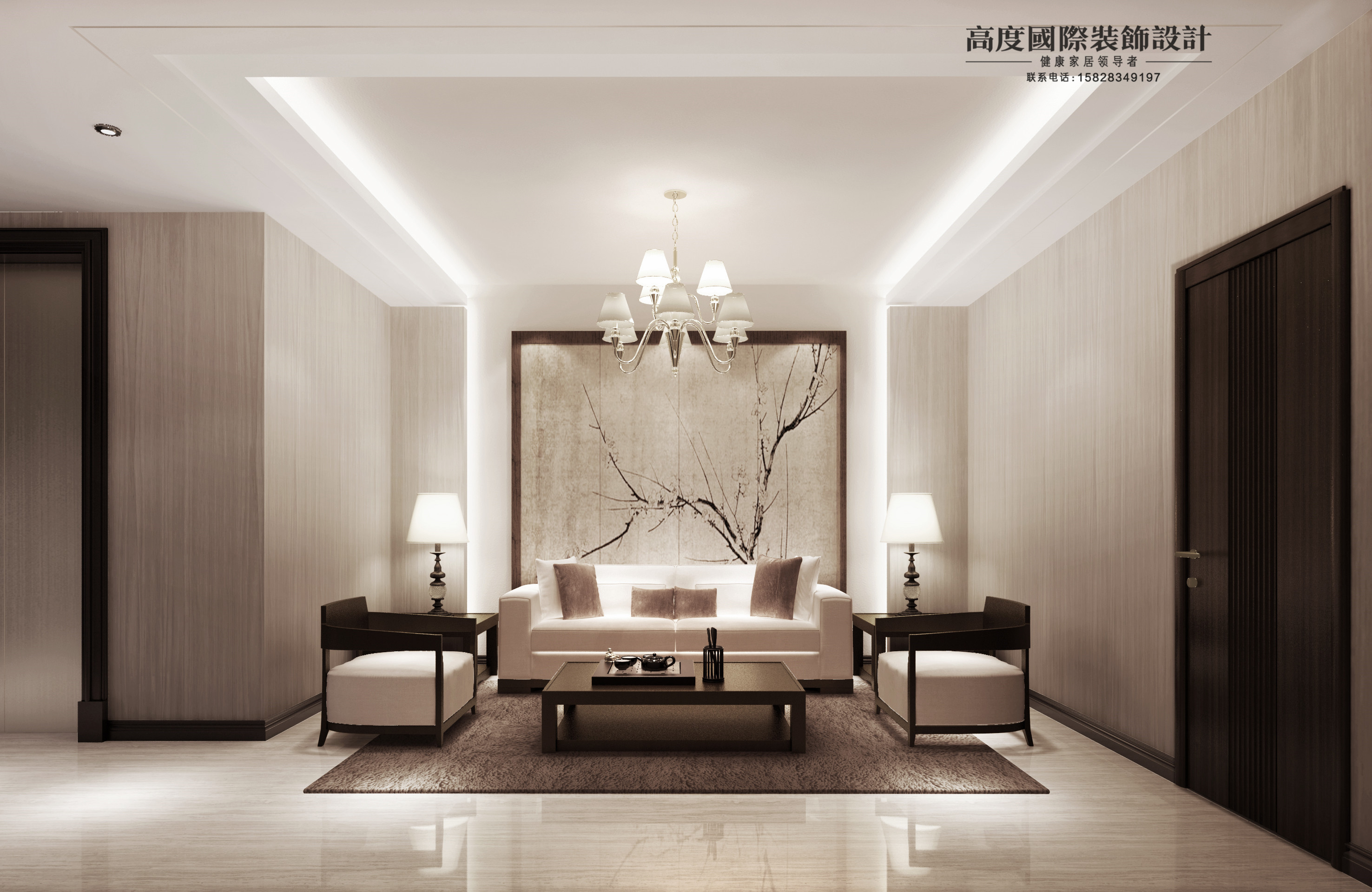 中式 中国风 别墅 古典 高度国际 卧室图片来自高度国际装饰华华在东方式精神境界的追求的分享