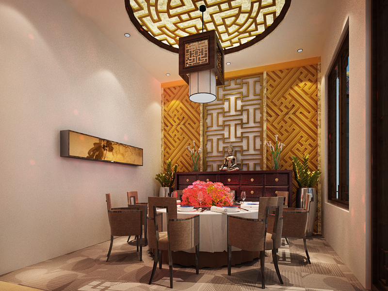 别墅 旧房改造 餐厅图片来自奈落在新中式设计的分享
