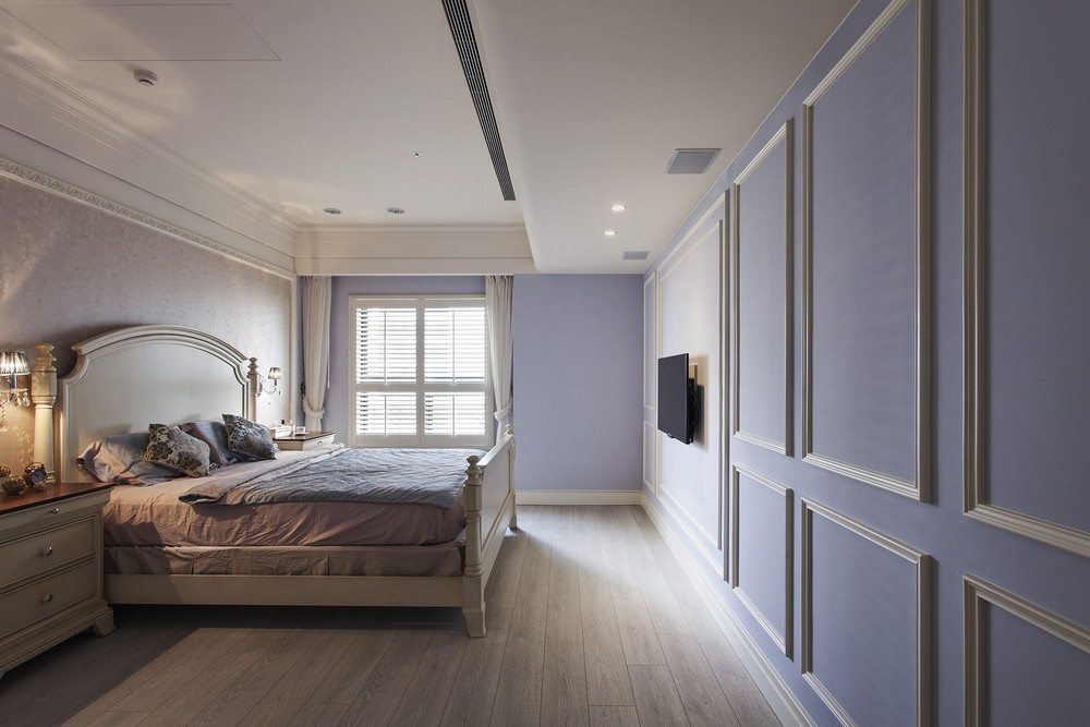 艺术 欧式 4居 白富美 白领 美式 卧室图片来自幸福空间在240m²金漆勾勒 传世艺术宅邸的分享