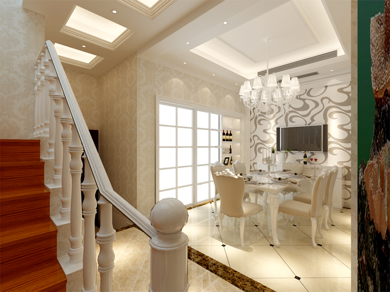 简约 欧式 田园 二居 白领 旧房改造 80后 楼梯图片来自上海倾雅装饰有限公司在香逸湾-现代简约-三居室的分享